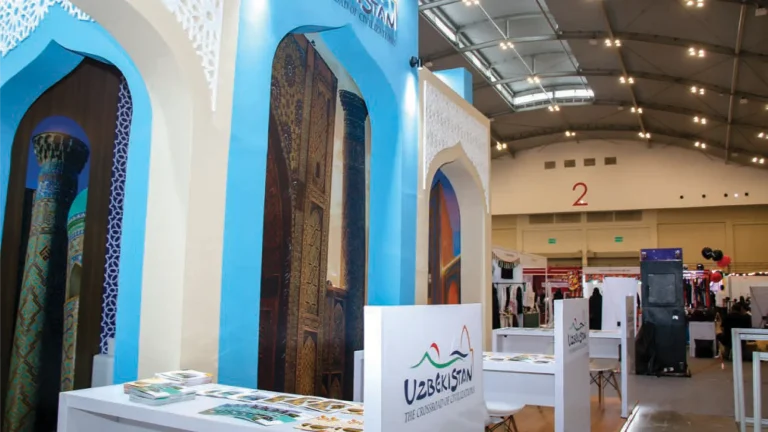Uzbekistan’s booth at HIITS.